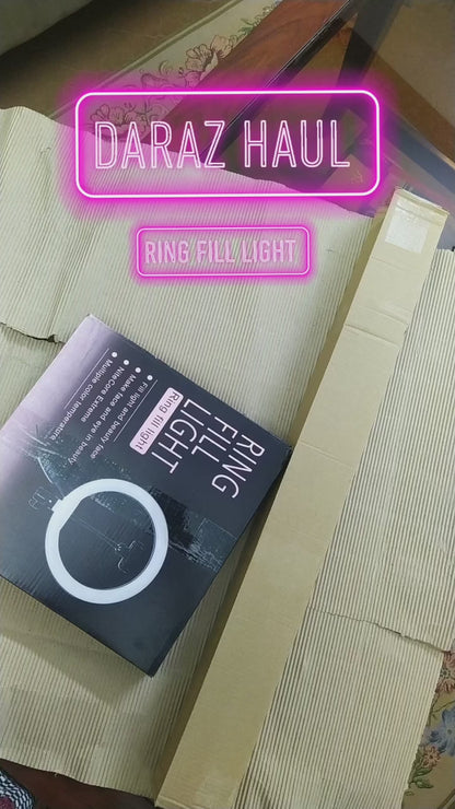 26cm Ring Light With Mobile Holder With 7Feet Tripod Stand